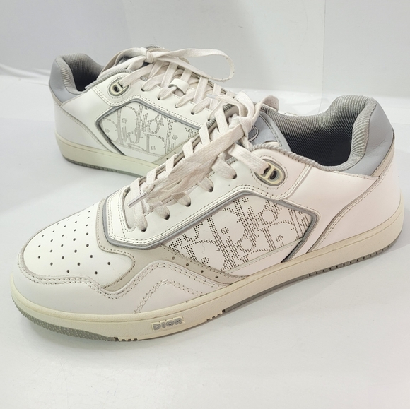 CHRISTIAN DIOR B27 LOW TOP WHITE/GREY SNEAKER SIZE EU43/US10 - Picture 16 of 16